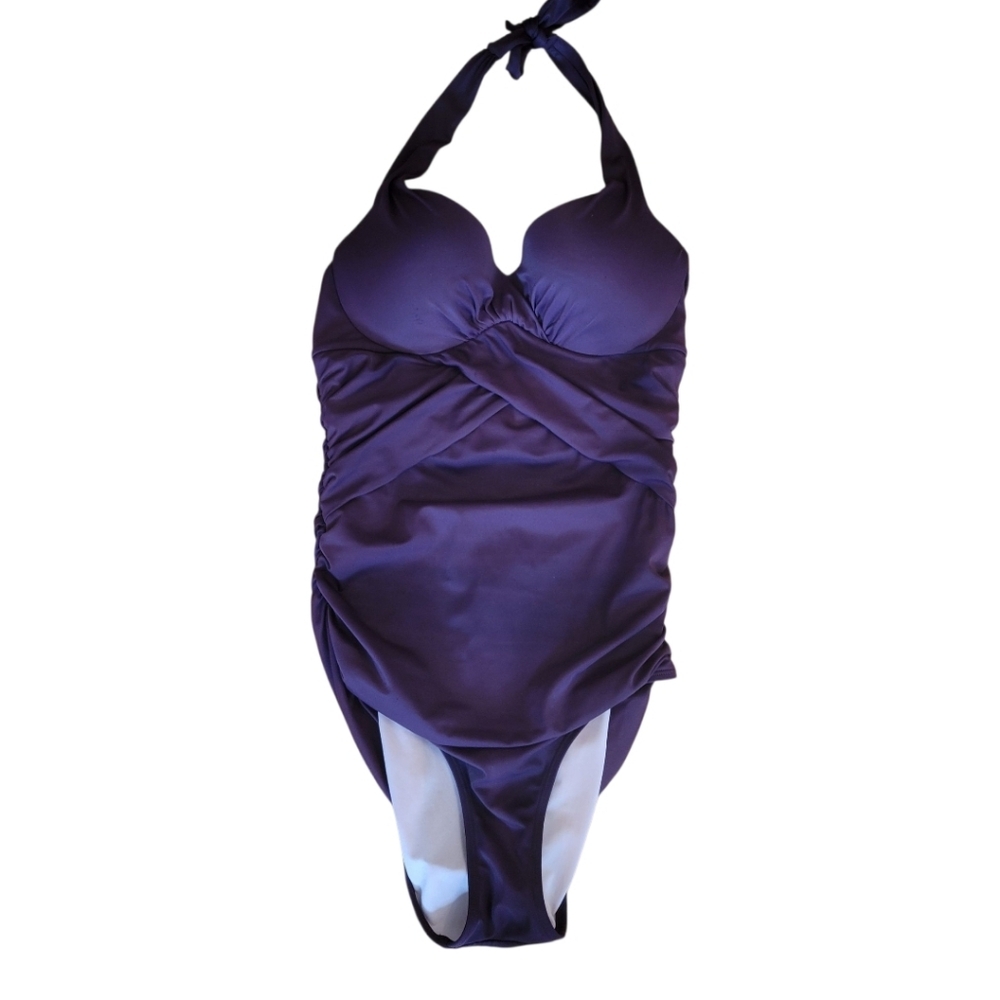 Victoria's‎ Secret Purple Halter One Piece Swimsuit Size 8